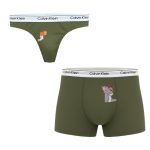 ست شورت کاپلی نخی طرح تام و جری سبز