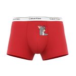 ست شورت کاپلی نخی طرح تام و جری قرمز - Image 2