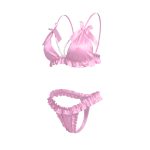 ست شورت و سوتین ساتن مرواریدی صورتی فلور 2017 - Image 2